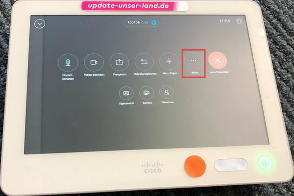 Einwahl per Cisco Room Kit