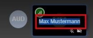 Ändern des angezeigten Namens